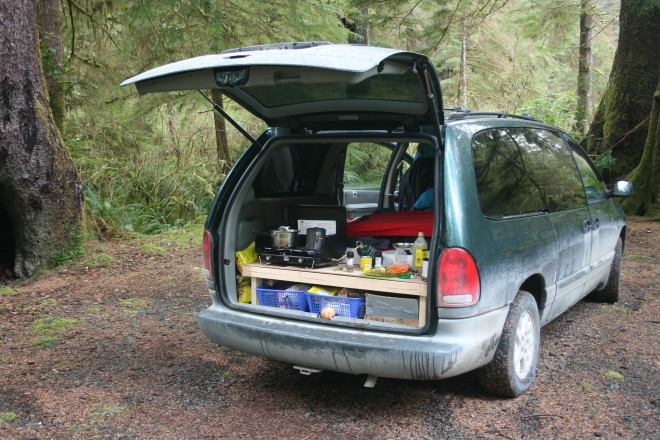 Cooking off the back of the van