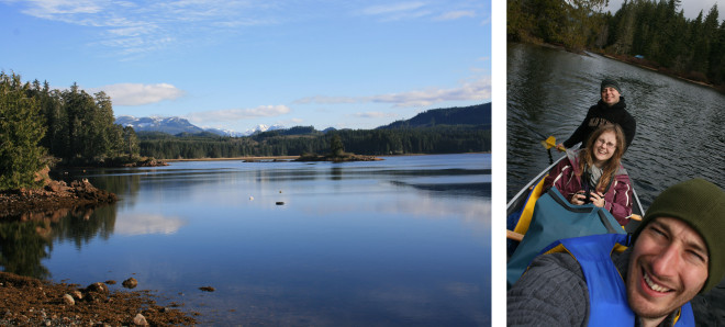 Just your average canadian lake view. Canoeing with Gemma and JR
