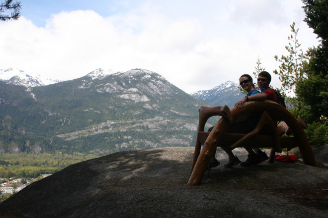 Great views with Sam and Lucy