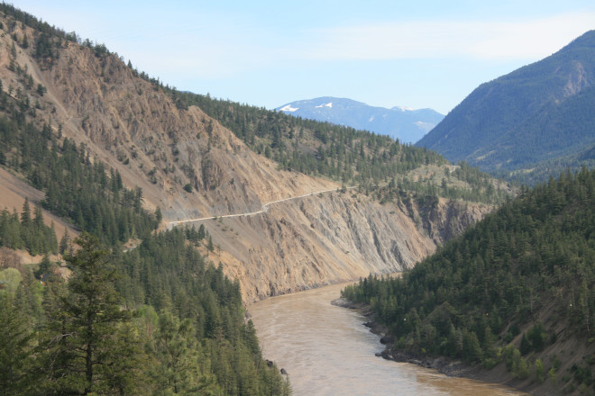 The Big Slide leaving Lillooet