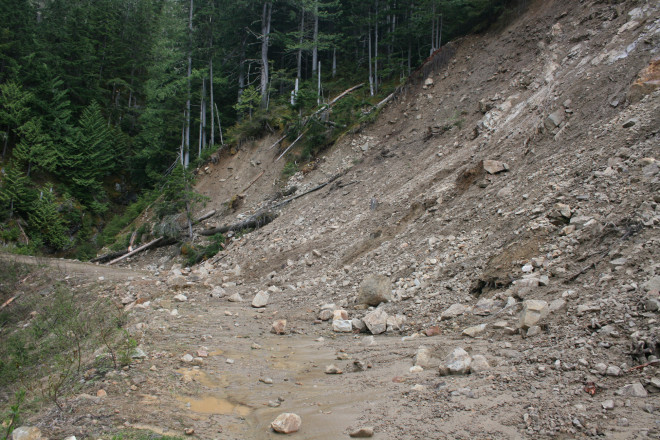 A landslide blocking my way - you shall not pass!