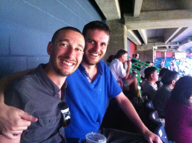 Brits at the baseball