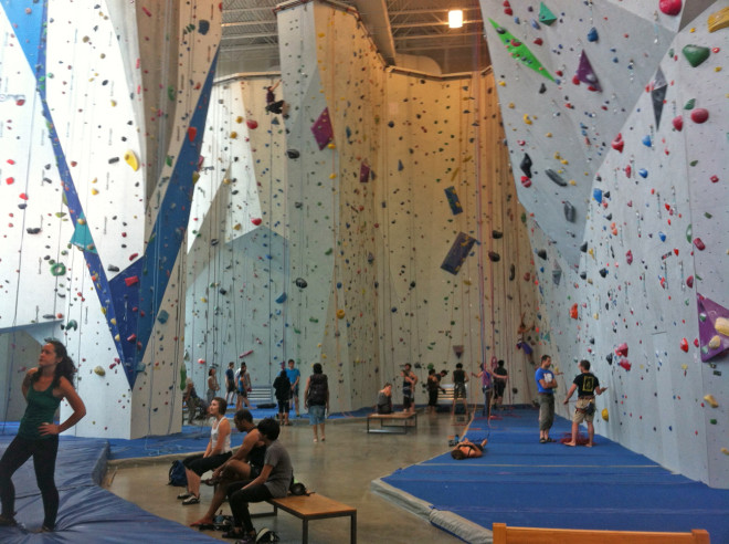 Indoor climbing at Allez Up