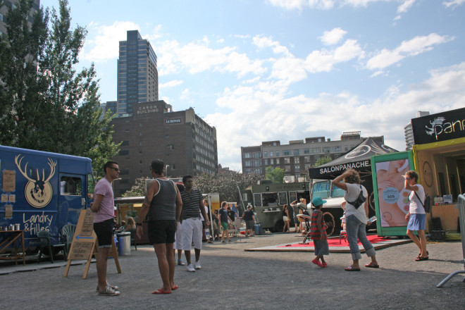 Food trucks at the Just For Laughs comedy festival
