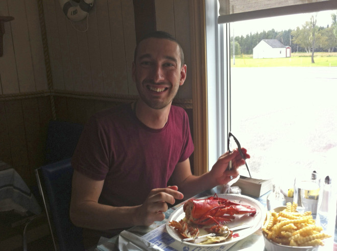 My first time eating lobster
