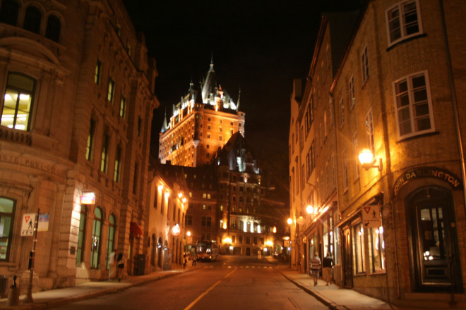 Quebec City at night