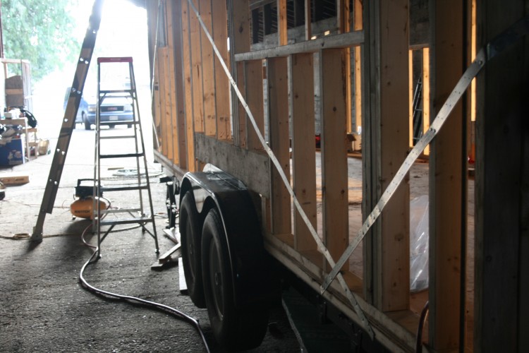 Adding strapping to the walls