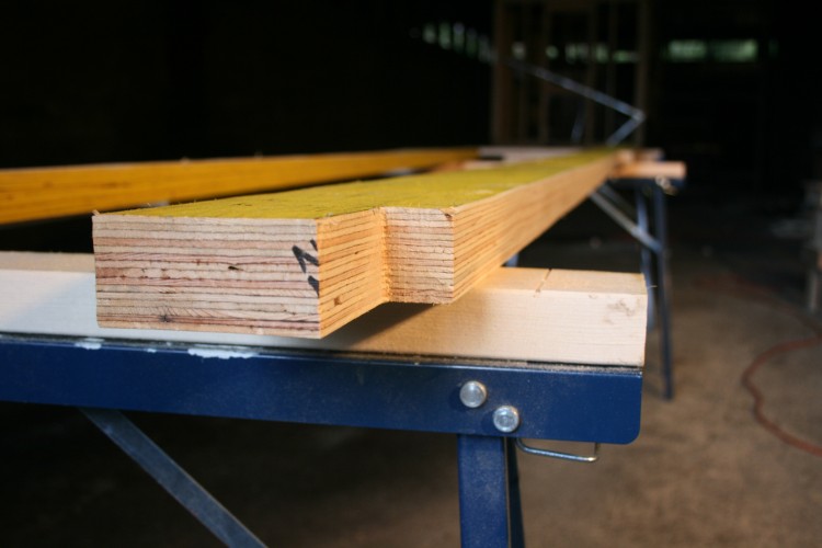 The LVL cut to size