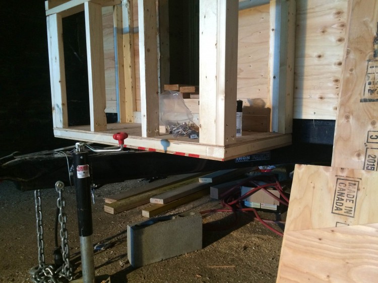 Finishing the utility box framing
