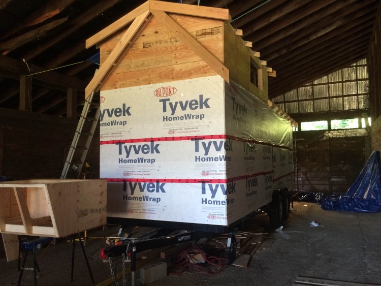 Wrapping the house up (covering all doors and windows!)