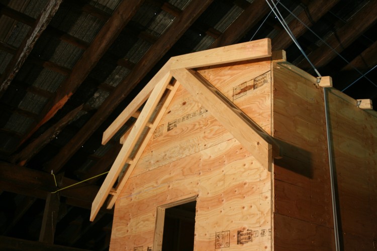 Fascia boards installed. The two different roof pitches made this tricky