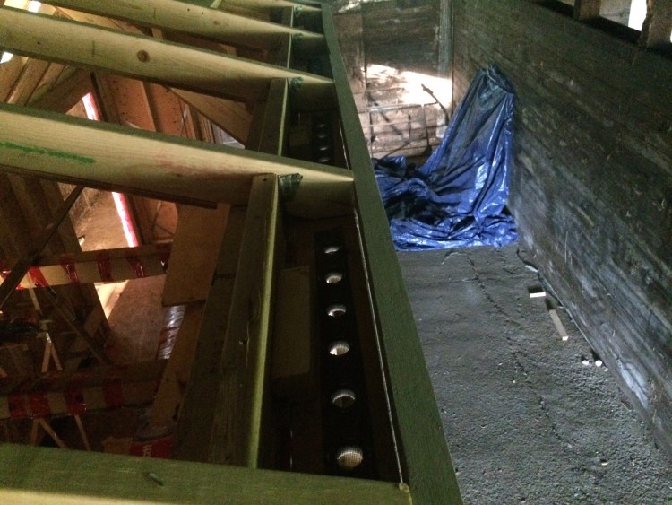 Soffits installed