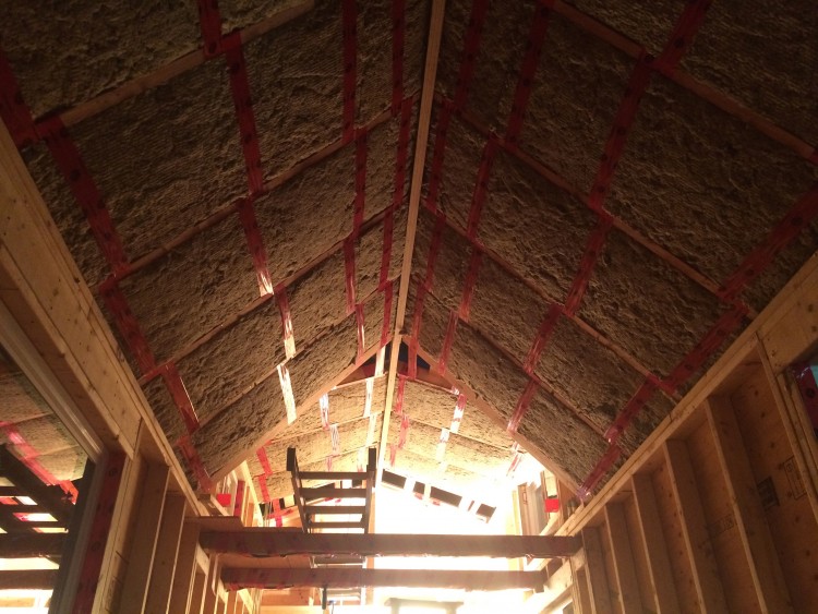 Roof insulation making the house feel much more houselike
